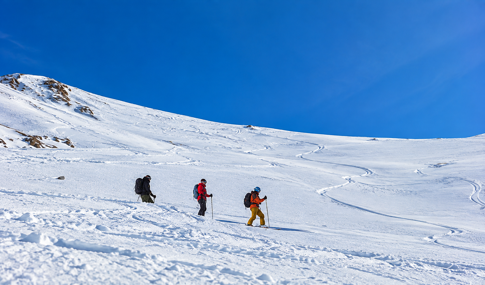 Shark Fin ridge freeride terrain