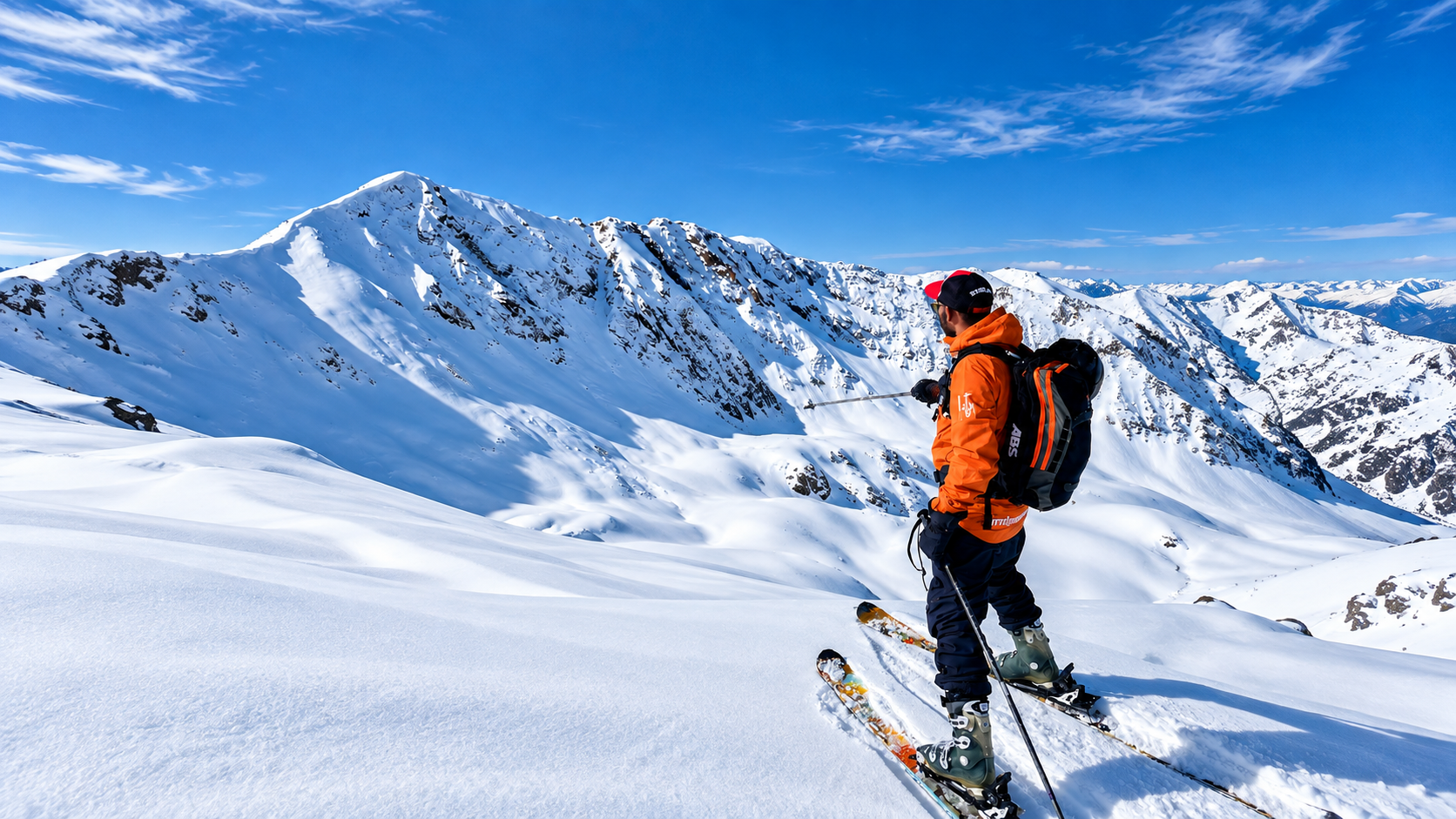 Freeride skiing during Gulmarg Powder Week